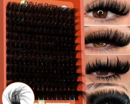 Orange cluster lash B and J curl